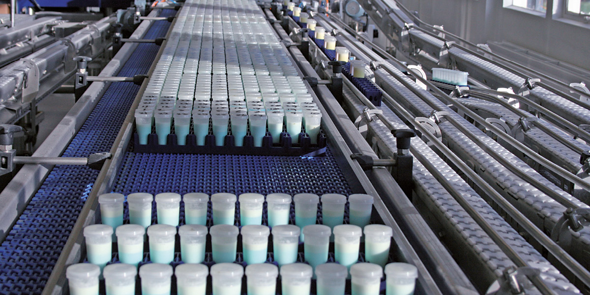 Milk samples on line