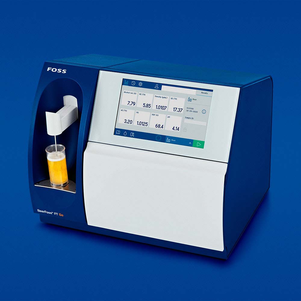 BeerFoss on blue background