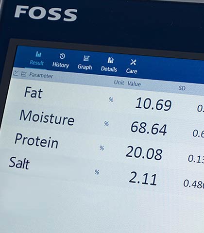 FoodScan 2 Fish Analyser screen
