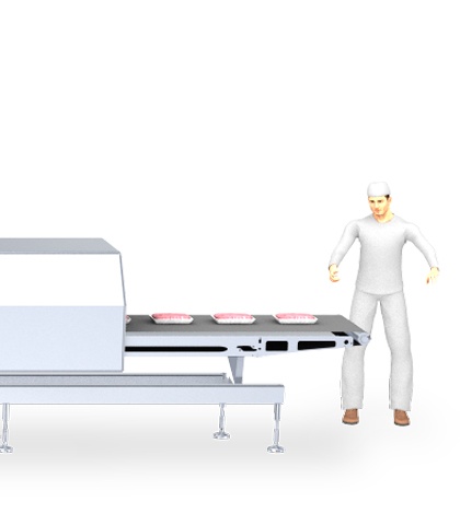 Ground meat production process
