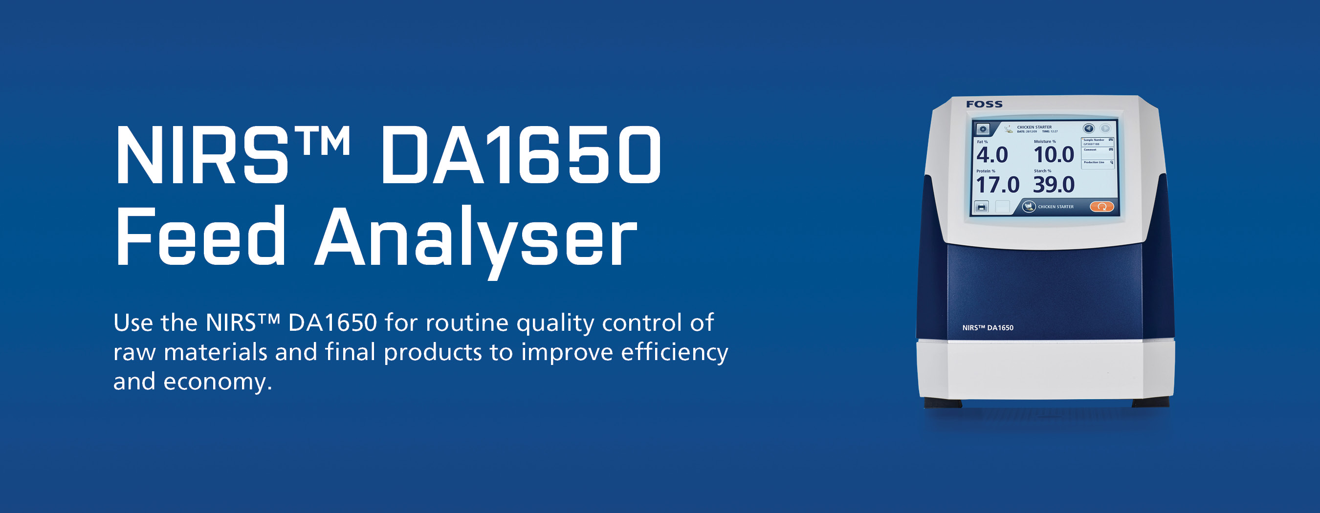 NIRS DA1650 Feed Analyzer